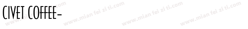 CIVET COFFEE字体转换